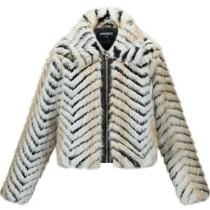 Faux Fur Leopard Coat